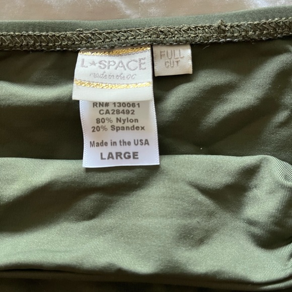 L*Space Estella bikini bottom - full cut - Fern green - Large - Picture 4 of 7